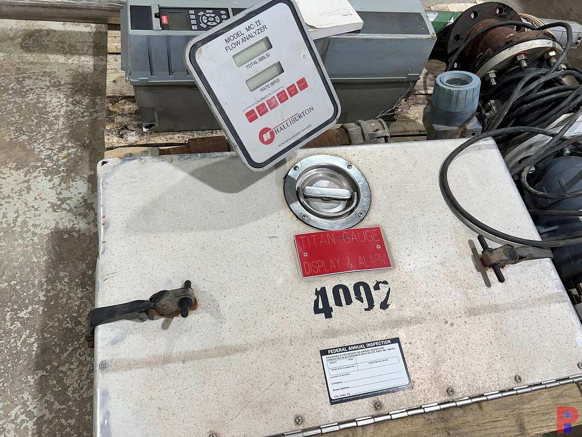 Used PALLET W/ TITAN GUAGE DISPLAY & ALARM W/ MODEL MC-II FLOW ANALYZER & SEE DETAILS