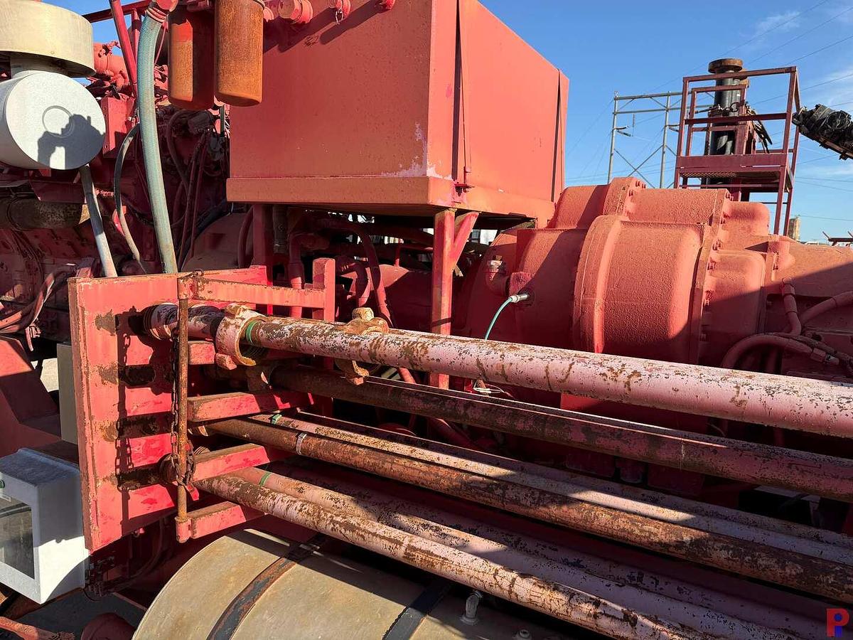 Used GEOQUIP 2,000 HP TRIPLEX FRAC PUMP P/B DETROIT 16V149TTIA ON T/A TRAILER
