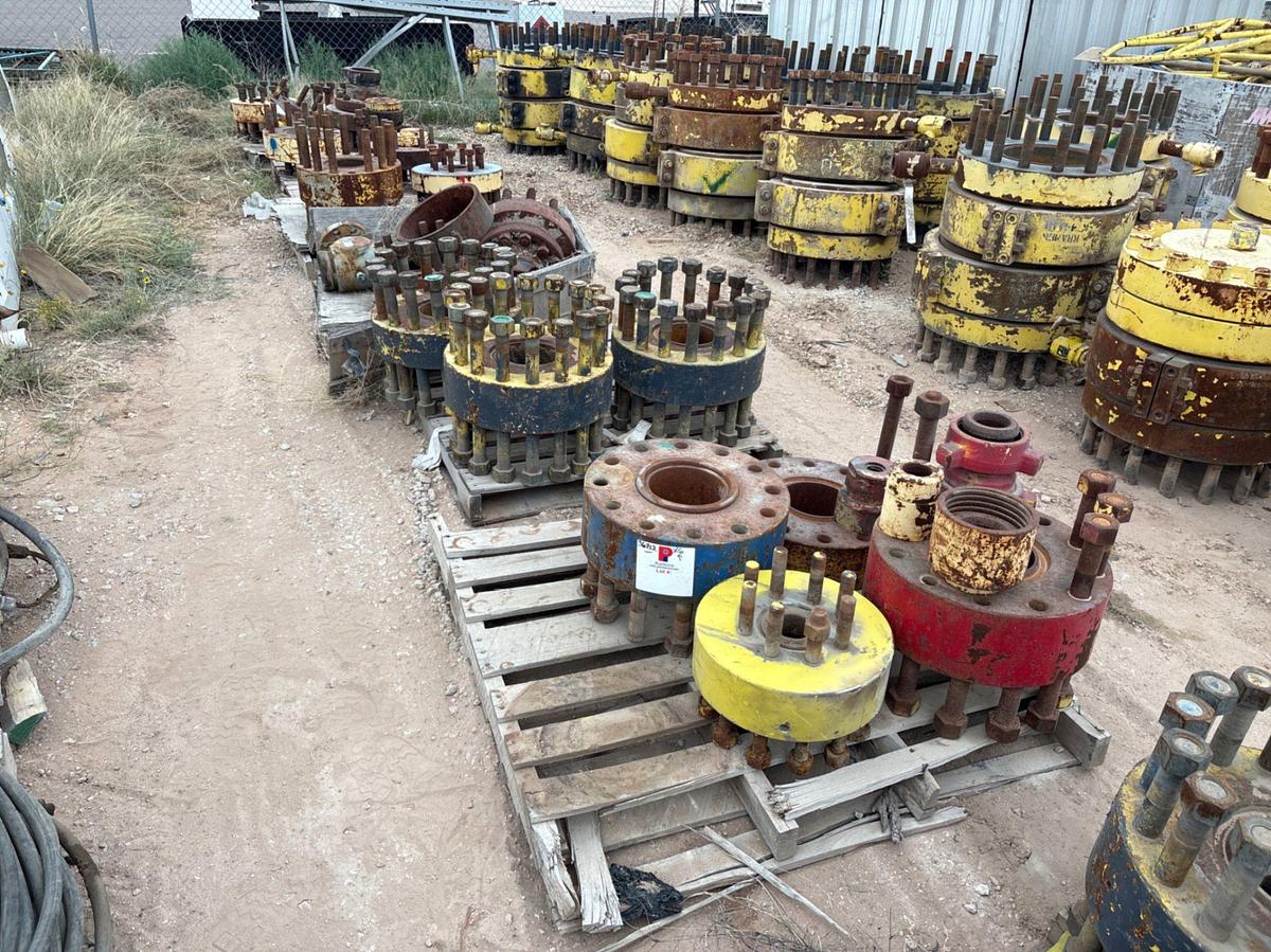 Used (6 pallets) assorted size DSAs, 3” bore to 7” bore