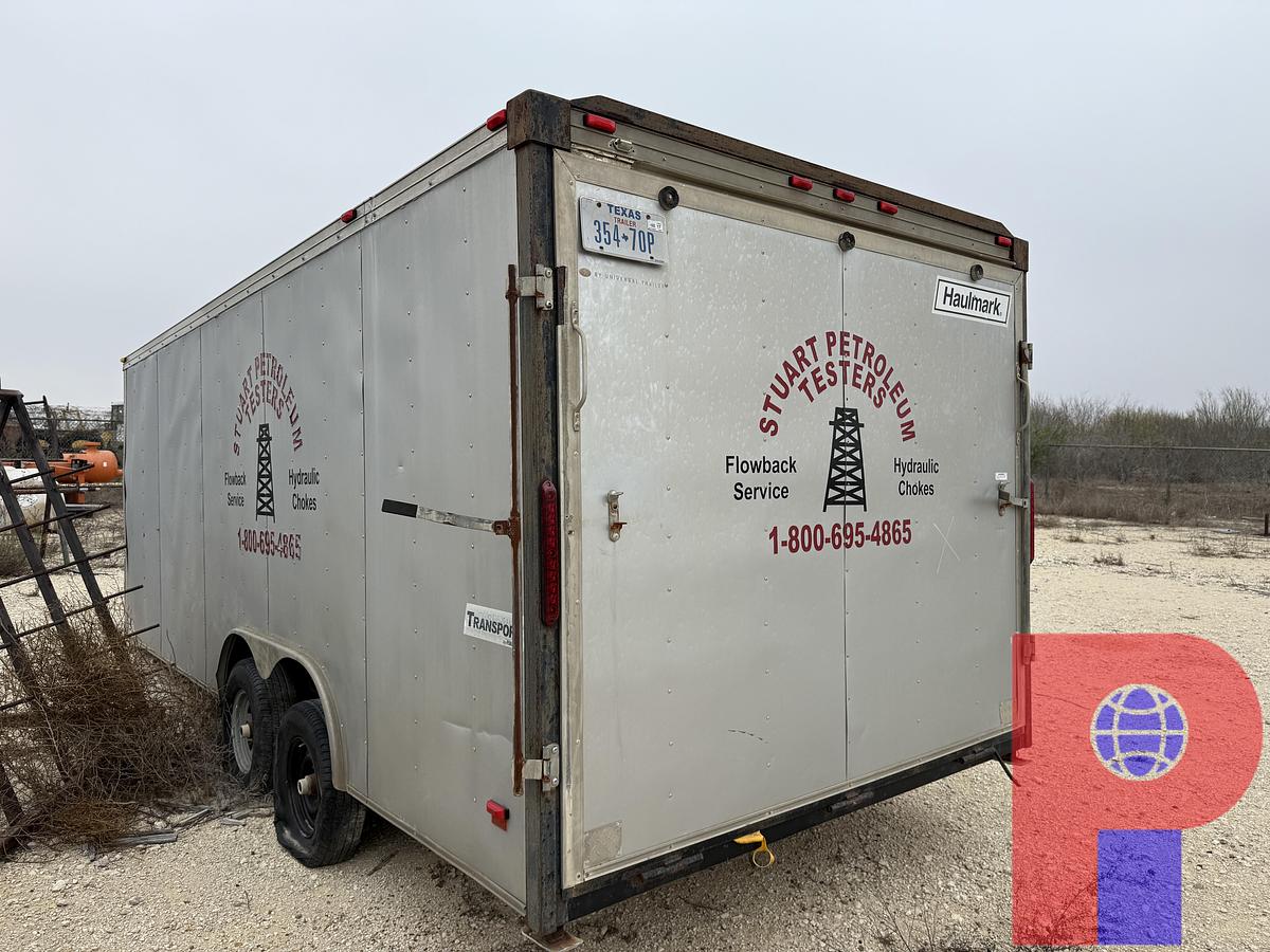 Used 2013 HAULMARK 20’ T/A BUMPER PULL CARGO TRAILER (INOPERABLE)