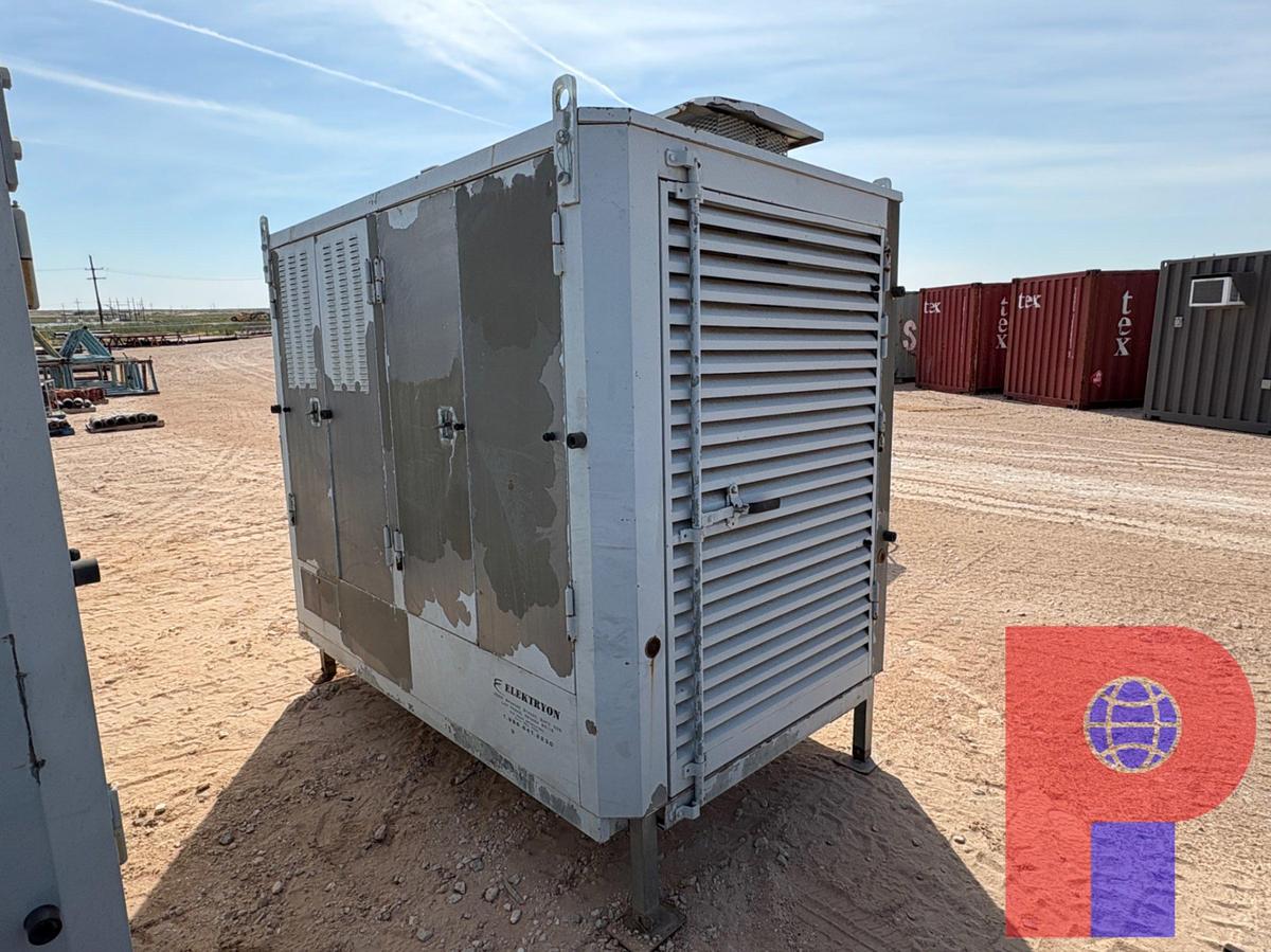 Used STAMFORD 100KW 3-PHASE AC GENERATOR P/B: 8-CYLINDER NATURAL GAS ENGINE