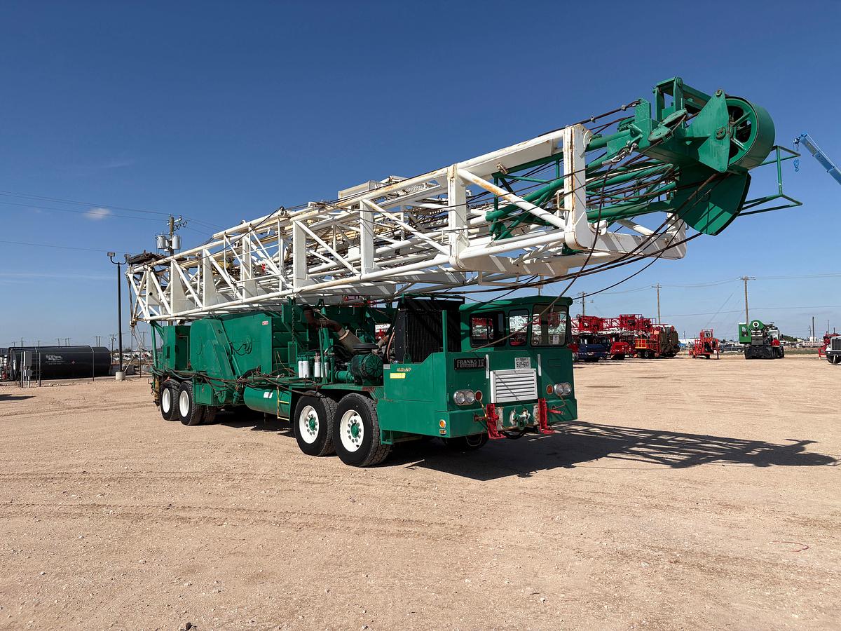 Used FRANKS 1287 EXPLORER III 4-AXLE WELL SERVICE RIG