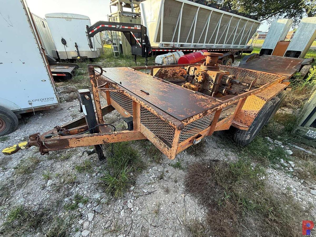 Used 12’ T/A BUMPER PULL TRAILER W/ TOWNSEND 5K HYD. DBL. BOP