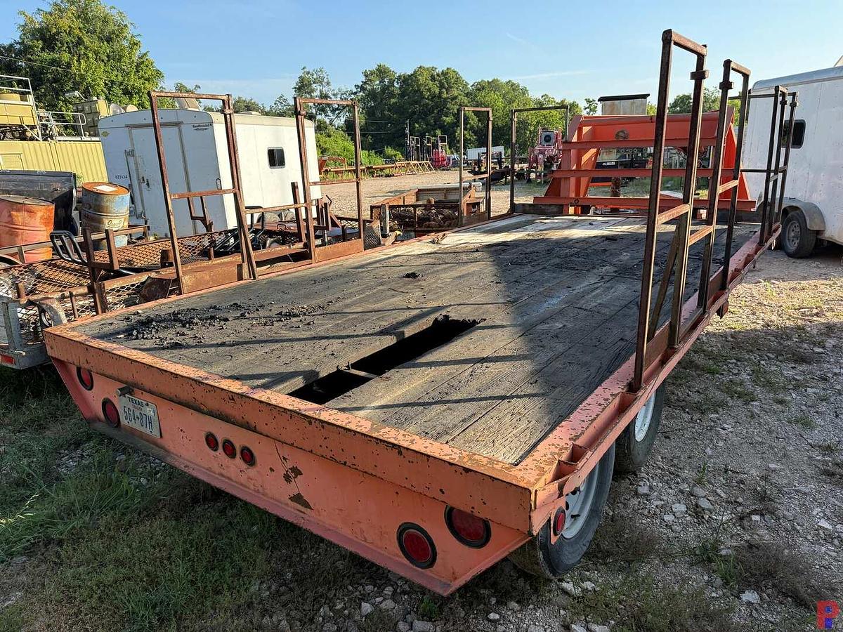 Used 2011 CENTEX TRAILERS 16’ X 102” T/A SGL. WHL. FLATBED GOOSENECK TRAILER