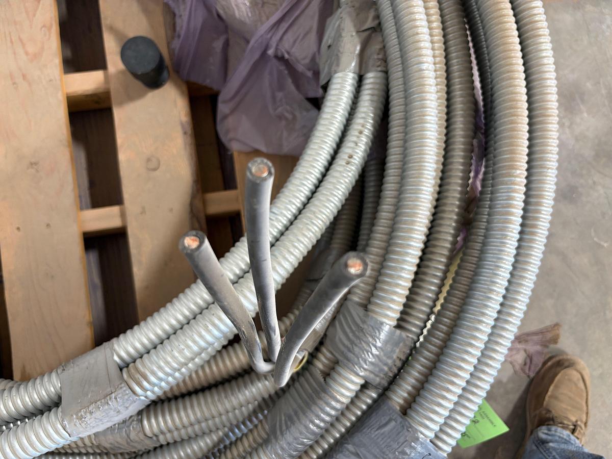 Used (6) 50ft rolls of ESP cable w/ sonic connections speed feed connectors