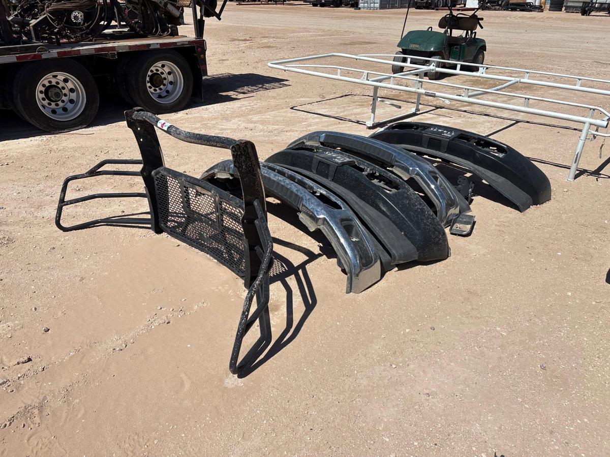 Used (4) ford pickup truck bumpers & (1) steel craft grill guard