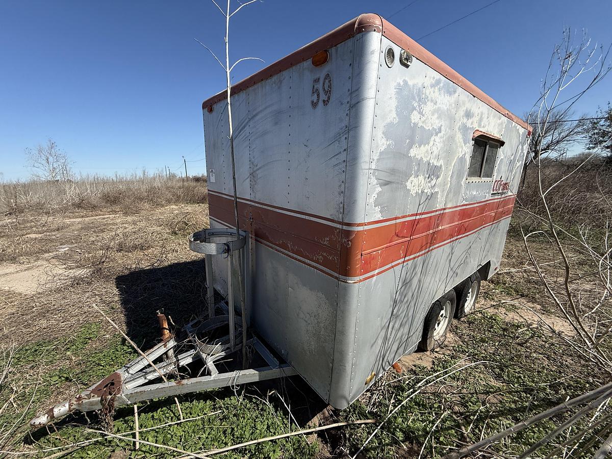 Used 12’ T/A BUMPER PULL DOGHOUSE TRAILER (DAMAGED)