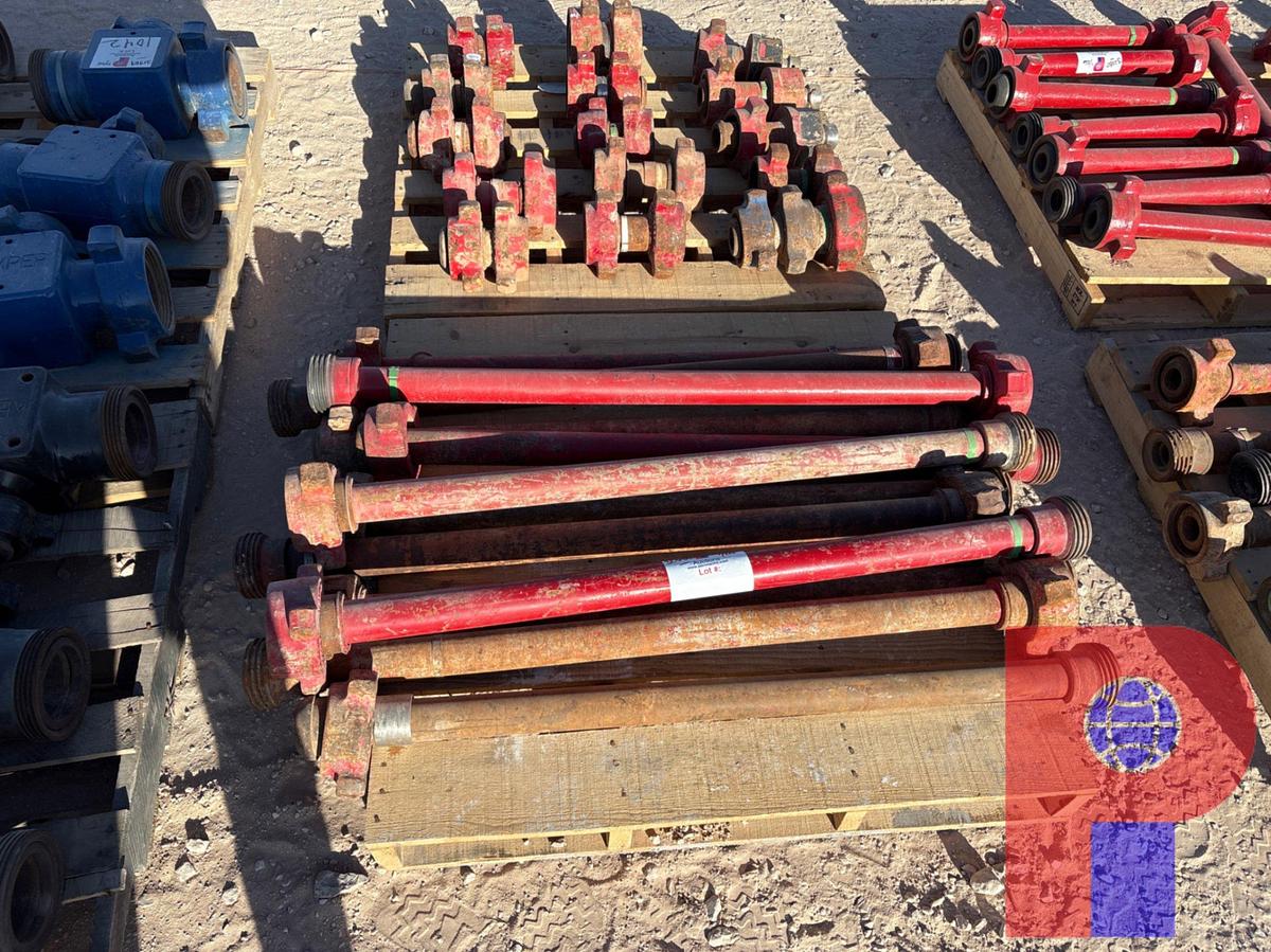 Used (11x$) 2” x 4’ jts 1502 flow iron