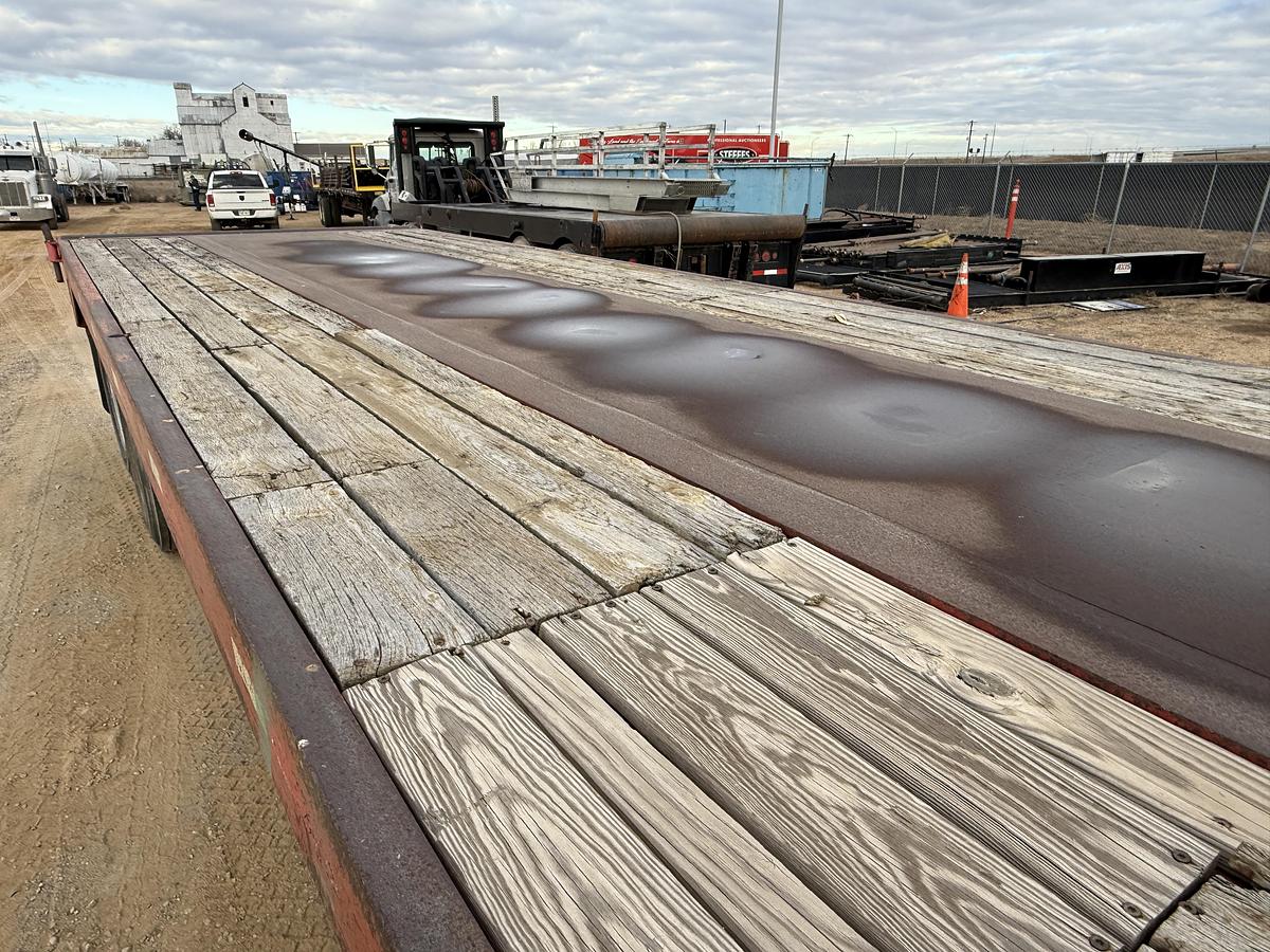 Used 2003 SHOP BUILT 48’ X 102” T/A OILFIELD FLOAT FLATBED TRAILER