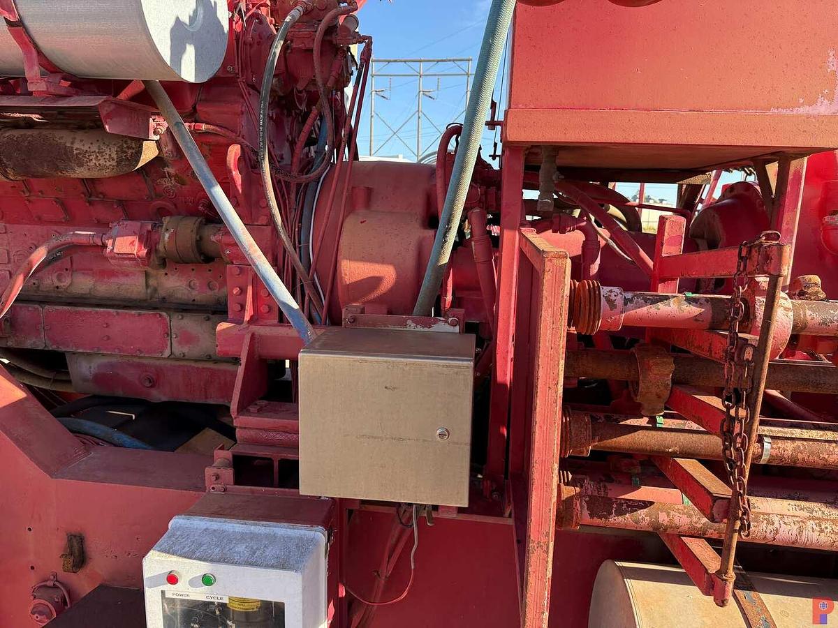 Used GEOQUIP 2,000 HP TRIPLEX FRAC PUMP P/B DETROIT 16V149TTIA ON T/A TRAILER