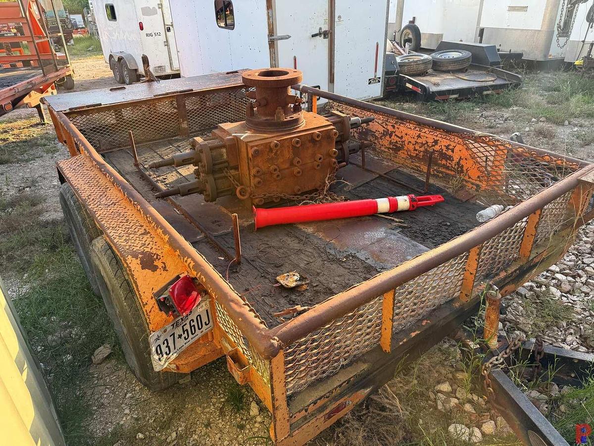 Used 12’ T/A BUMPER PULL TRAILER W/ TOWNSEND 5K HYD. DBL. BOP