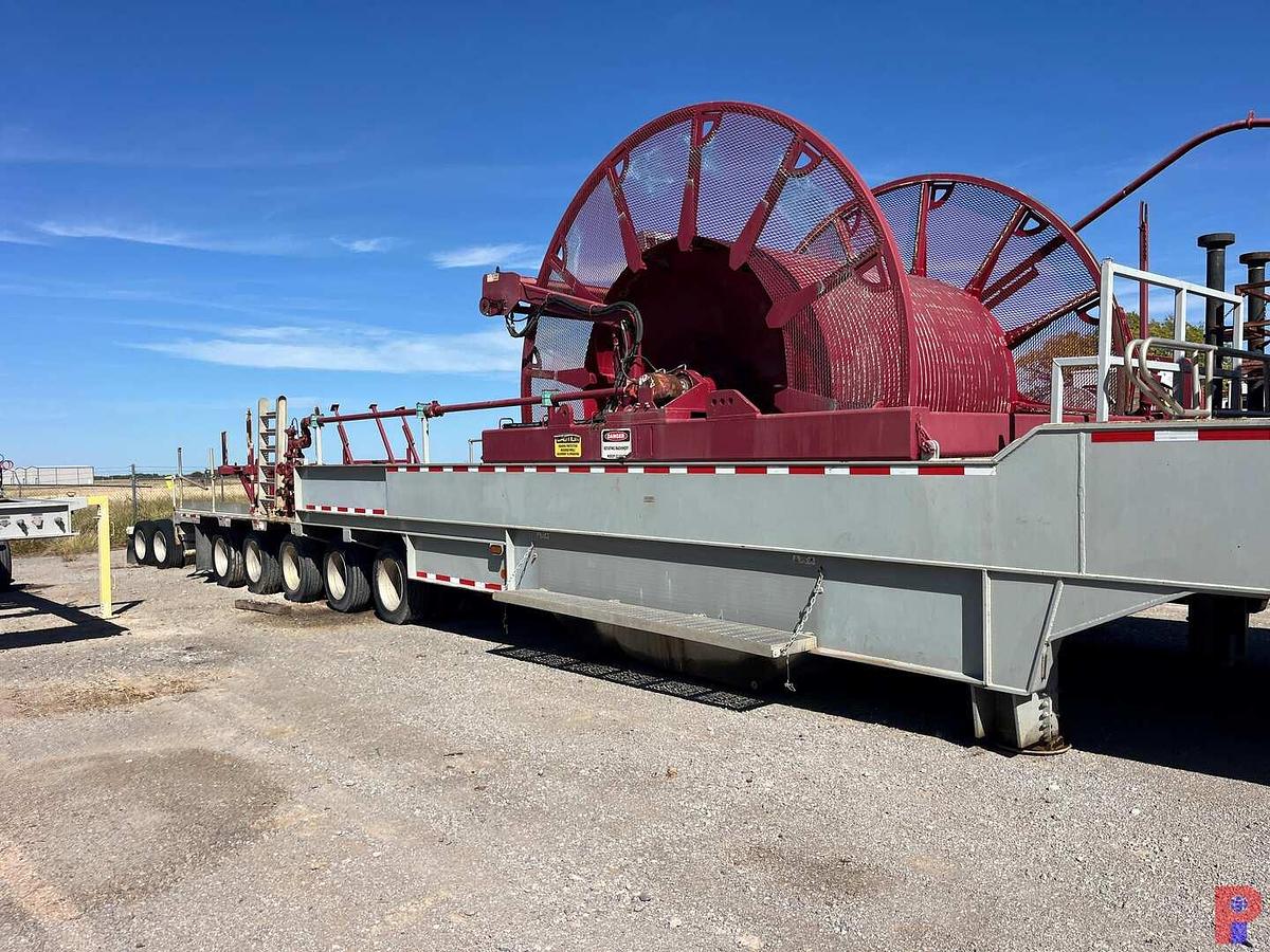 Used 2015 HYDRA RIG 12’W 10-AXLE W/ JEEP & BOOSTER COIL TUBING TRAILER