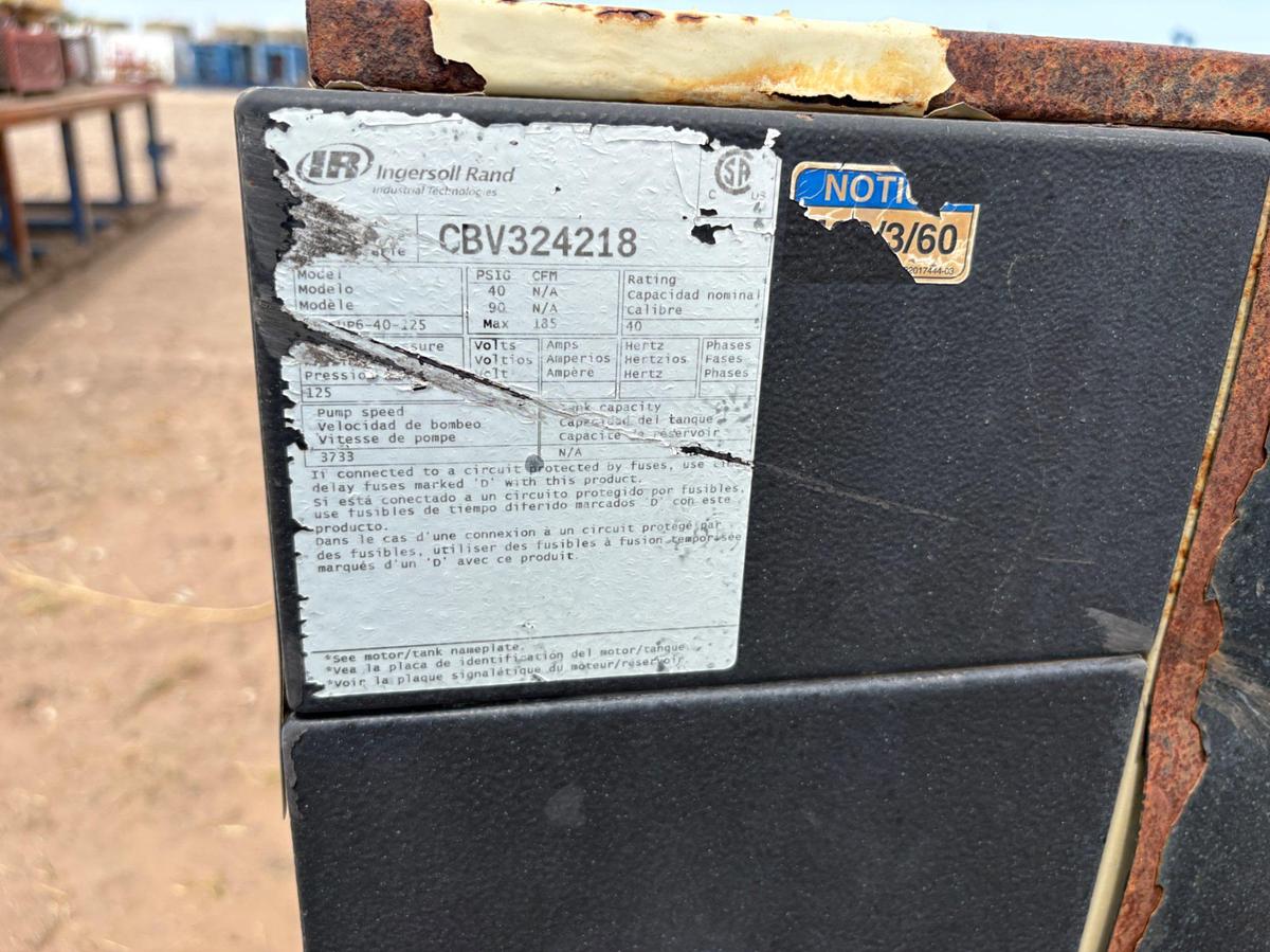 Used (3) inoperable/incomplete ingersoll Rand up6-40-125 corkscrew air compressors & (1) Sullivan palatek air compressor