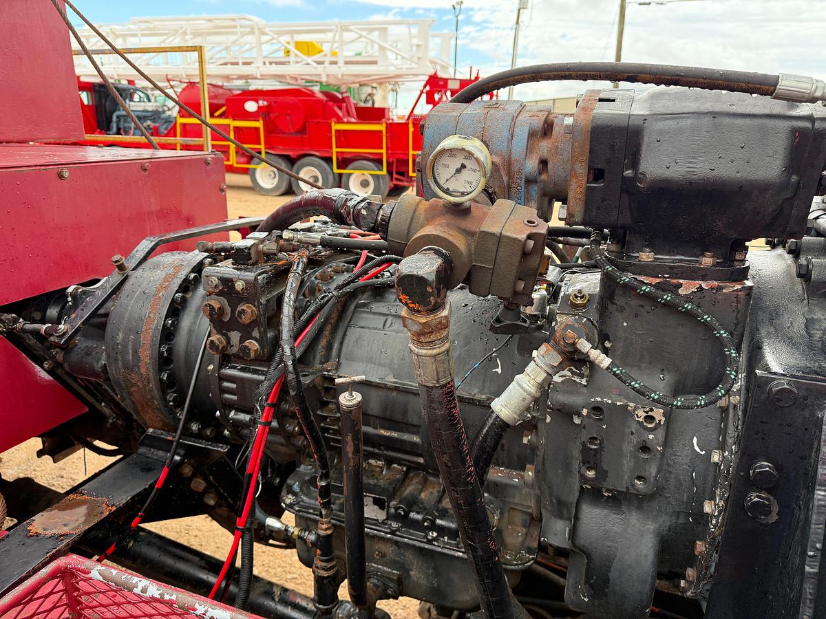 Used 1980 COOPER LTO-350 DD 96'-205K 4-AXLE DRIVE-IN WELL SERVICE WORKOVER RIG