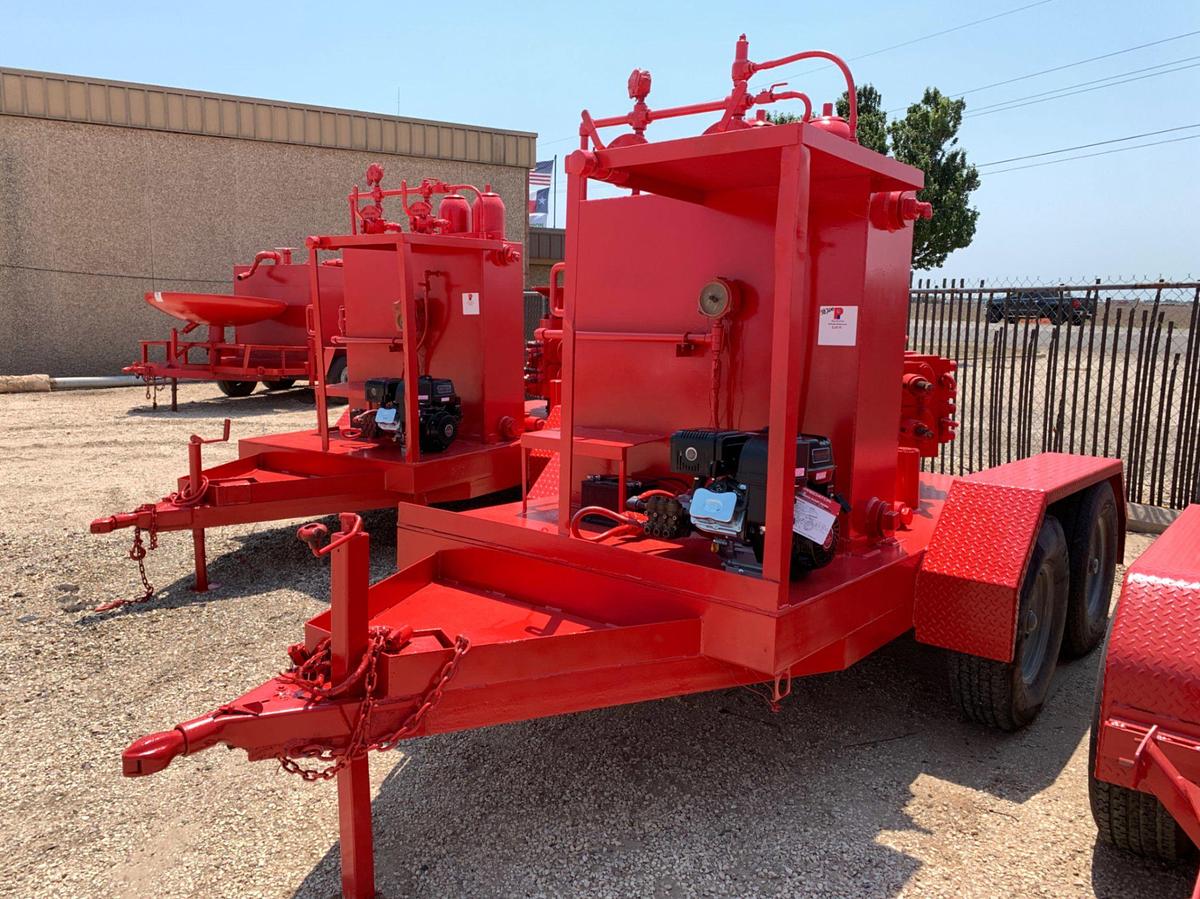 Used 2 Station 2 Bottle Closing Unit Trailer w/ Hydraulic BOP