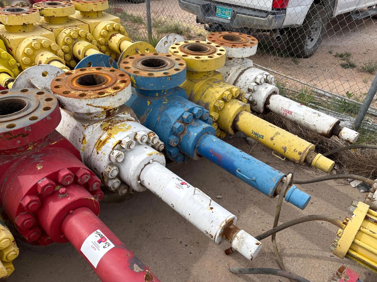 Used (4x$) (4) 7-1/16” frac valves