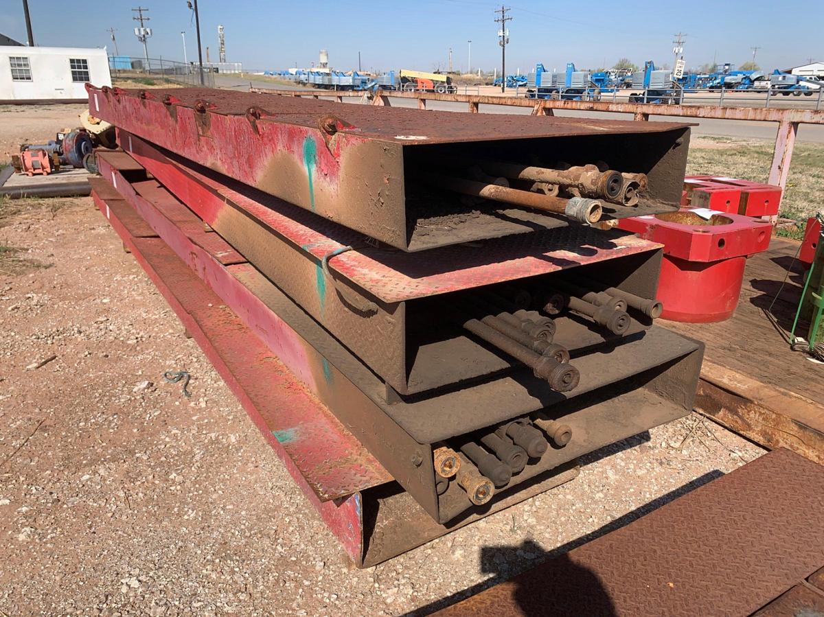 Used (2) 17’ 9” x 3’ 3” and 20’ x 2’ 10” HYDRAULIC SUIT CASES