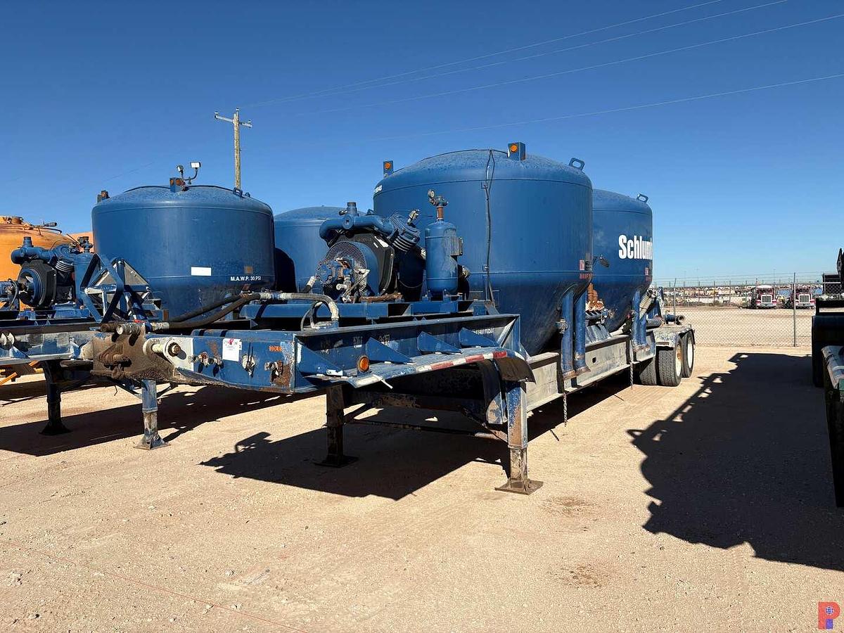 Used 2001 FONTAINE T/A 2-POD DRY BULK TANK TRAILER