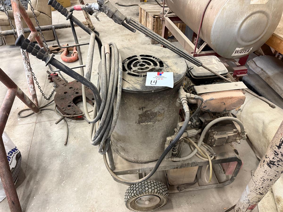 Used PORTABLE HOT WATER PRESSURE WASHER P/B VANGAURD 16-HP ENGINE