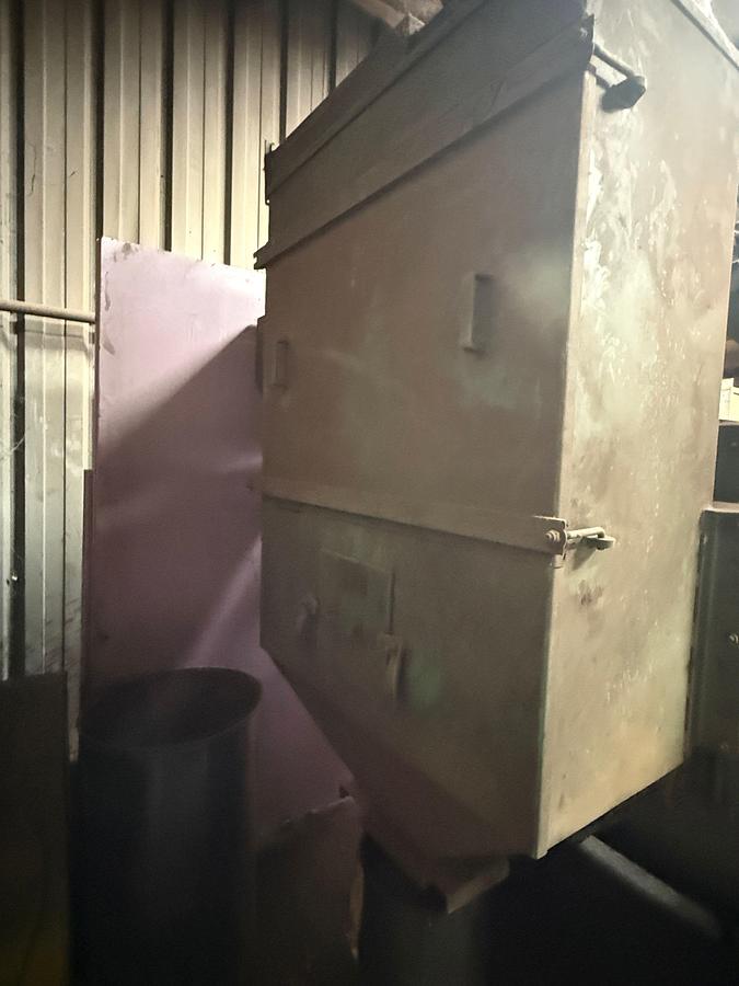 Used 5’W x 4’D x 4’H GEORGE FISCHER GOFF MEDIA BLASTER CABINET