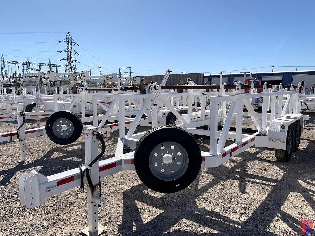 Used 2022 ANACONDA MFG LLC 26’ T/A PINTLE HITCH 4 REEL TRAILER