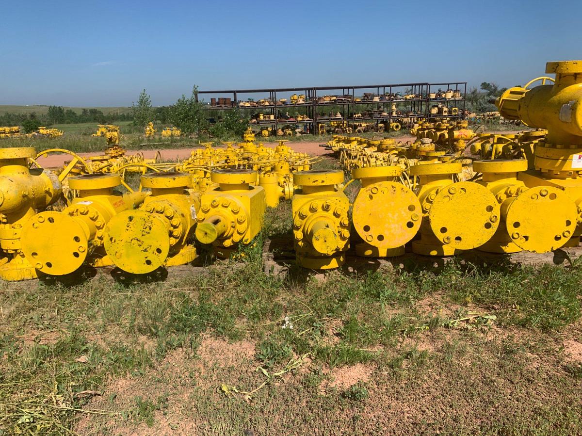 Used (7) 7-1/16 10k Manual Gate Valves