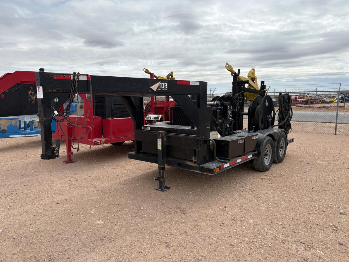 Used Bowen 2.5 85-ton power swivel unit mtd on t/a 2024 gooseneck trailer