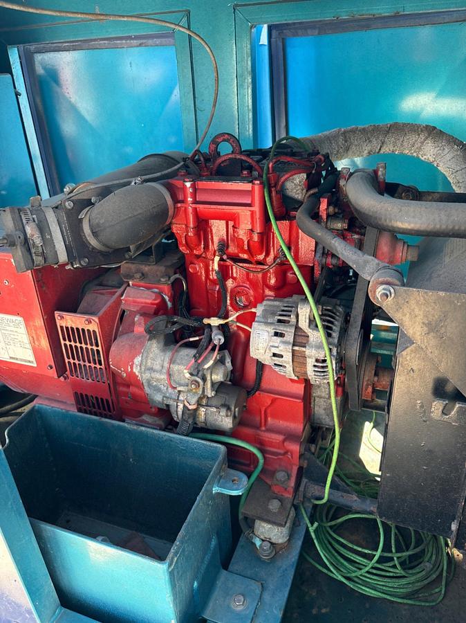 Used Newage 11KW GENERATOR p/b: Lister 2-cylinder diesel engine