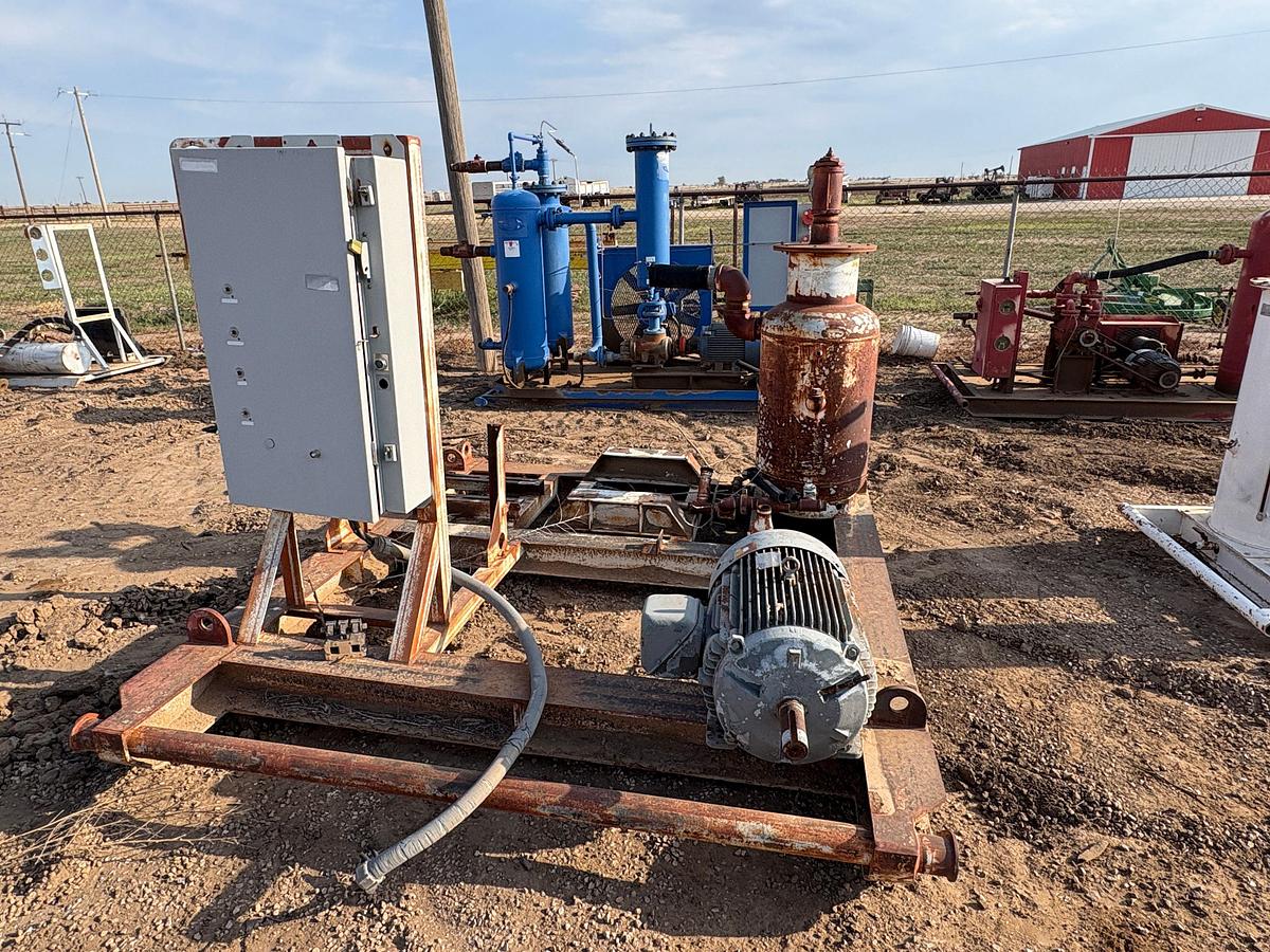 Used (3) skidded air compressor units, incomplete