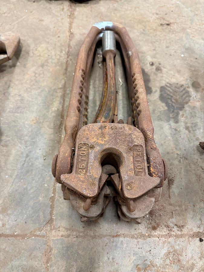 Used (3) DIFFERENT BRAND ROD ELEVATORS & (2) ROD WRENCHES