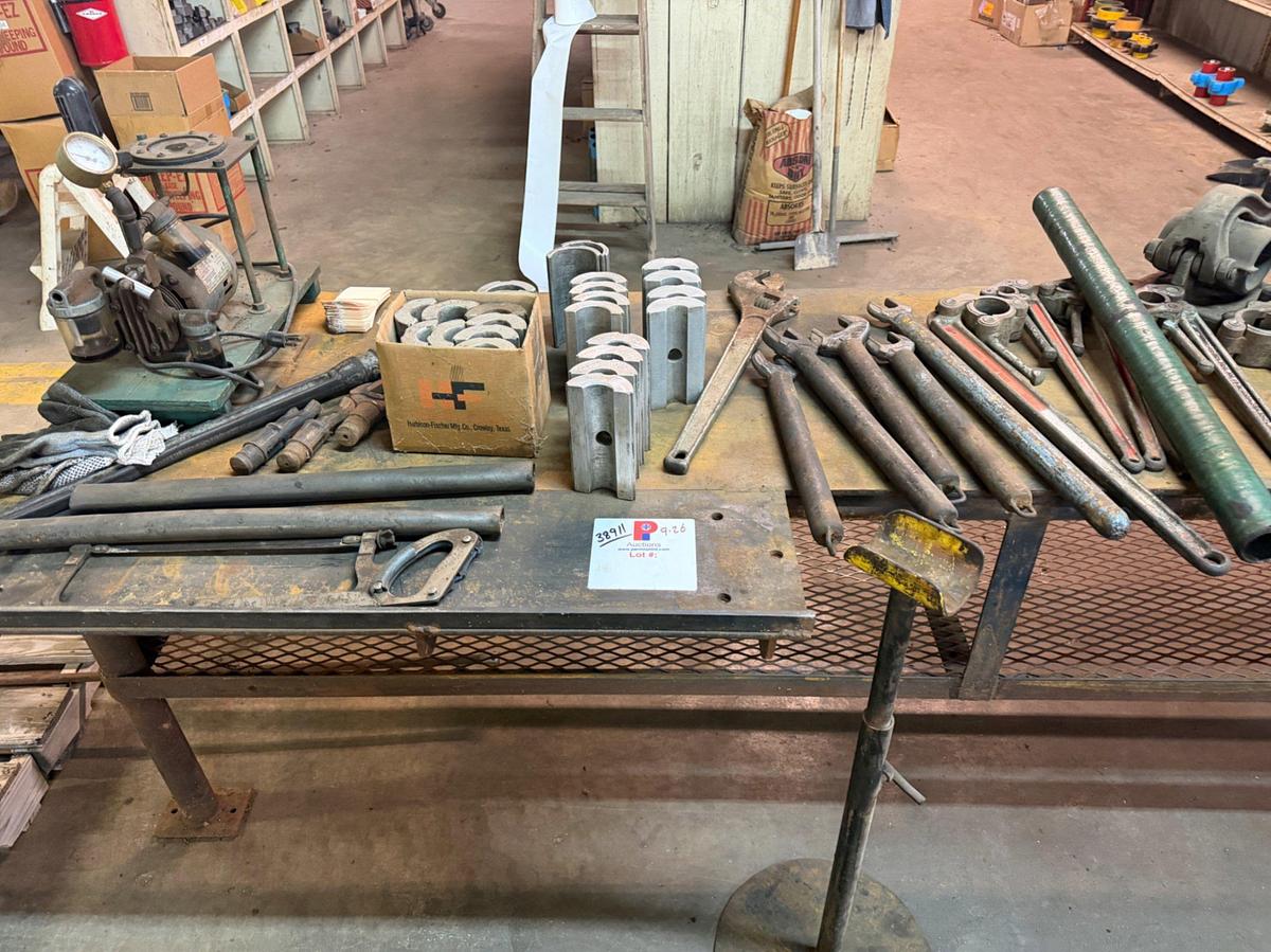 Used Pump Working / Test Table w/ tools