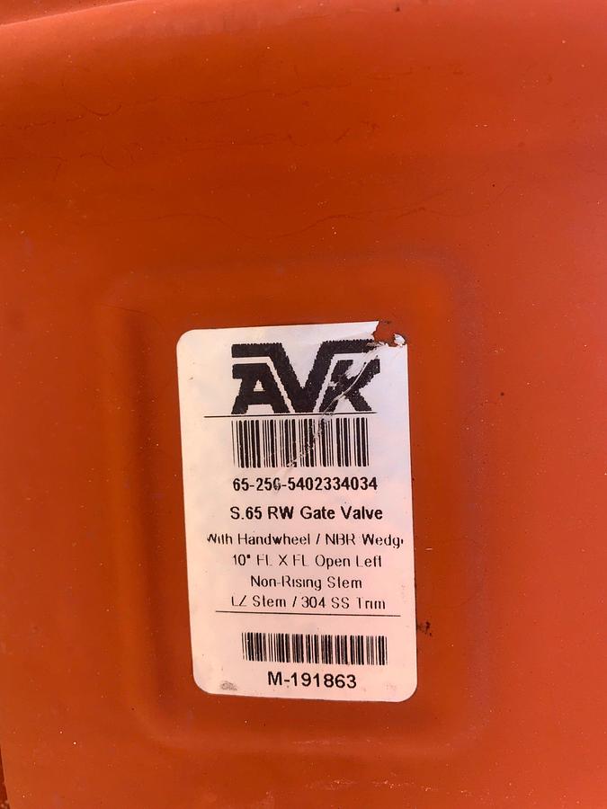 Used (2) S .65 RW 10” Gate Valves