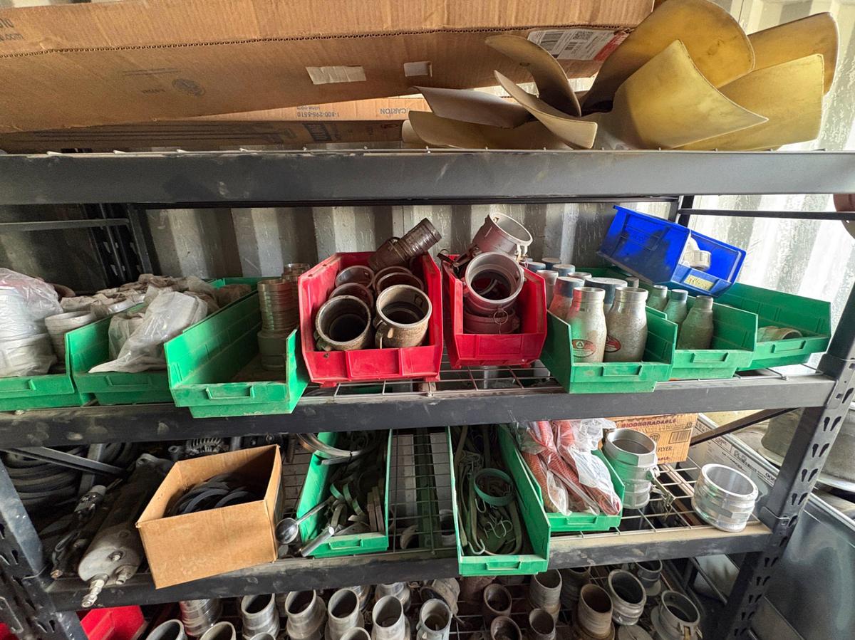 Used Entire contents of parts container