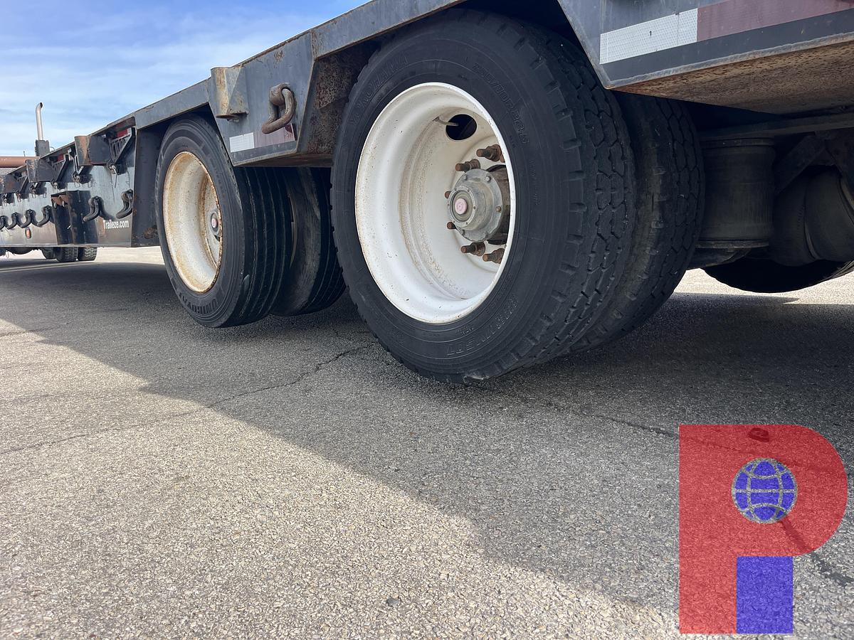 Used 2014 TRAIL-EZE TE120FGOF 60 TON 4-AXLE SCISSOR NECK LOWBOY