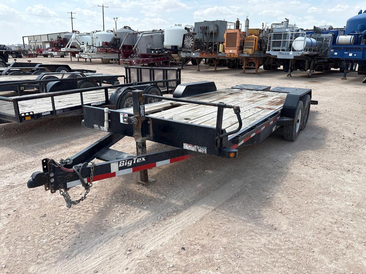 Used 2017 BIG TEX 20’6” X 7’ T/A BUMPER PULL CAR HAULER TRAILER