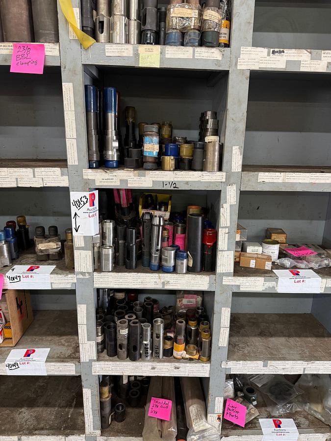 Used (120+) 1-1/2” STAINLESS STEEL GUIDES , STEEL MANUAL & MECHANICAL HOLD DOWN, GUIDE CAGES, 3-WING CAGES, PULL ROD CONN, & RELATED