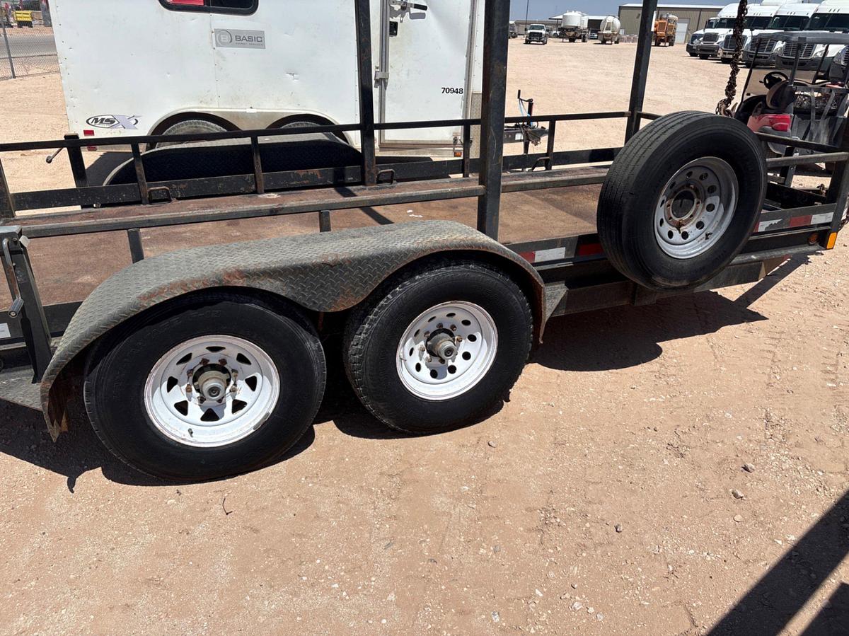 Used 14’ x 6’ t/a bumper pull monorail trailer