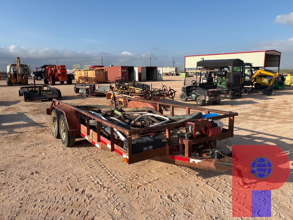 Used SHOPBUILT 18’ X 7’ T/A BUMPER PULL UTILITY TRAILER