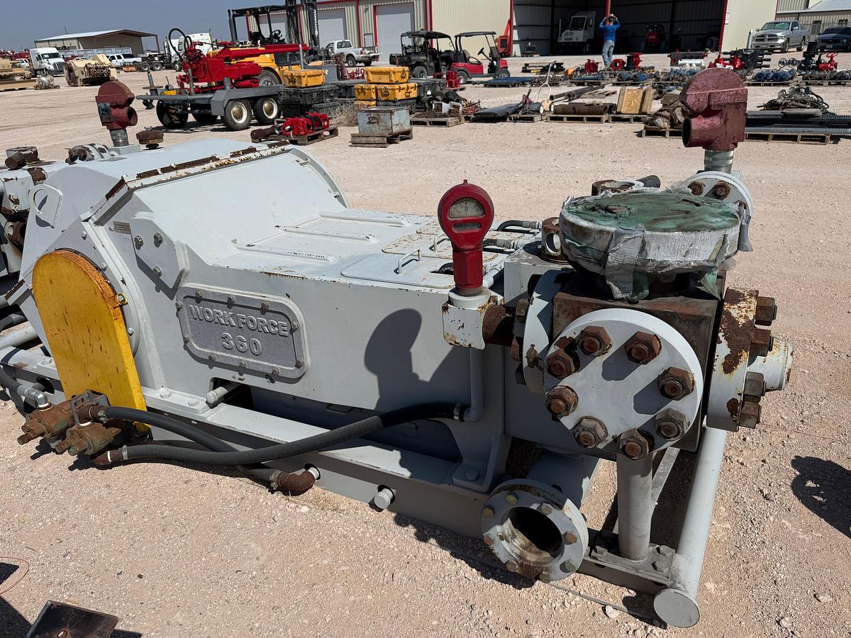 Used UNUSED WORK FORCE WF-360 5K WP TRIPLEX WELL SERVICE PUMP
