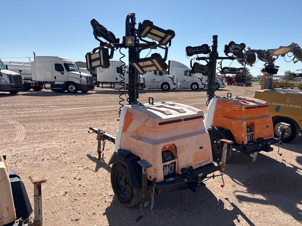 Used 2017 GENERAC MLT6SMDS 6KW S/A BUMPER PULL LED LIGHT TOWER
