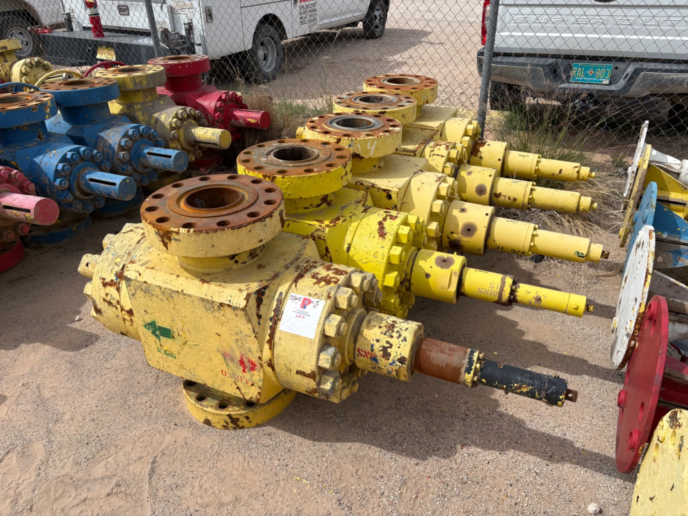 Used (5x$) (5) 7-1/16” frac valves