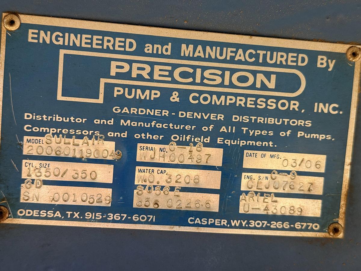 Used 2006 AIR FOAM UNIT P/B (3) CATERPILLAR ENGINES MTD ON PRECISION PUMP & COMPRESSOR T/A DROP DECK TRAILER