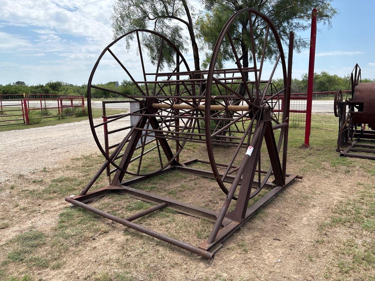 Used 6’W x 2’Deep cable spool, skidded
