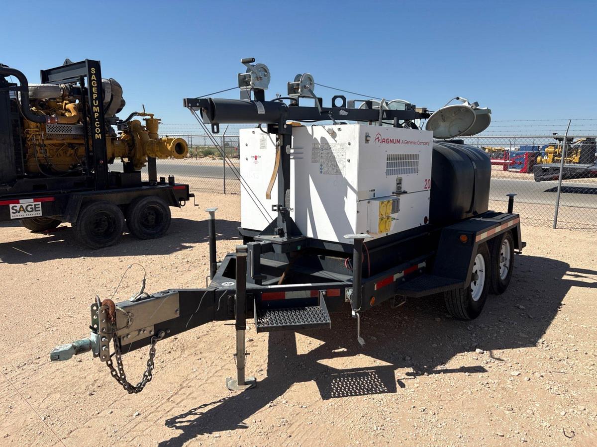 Used 2015 MAGNUM TRAILERS MLT4200 20KW T/A LIGHT TOWER COMBO TRAILER