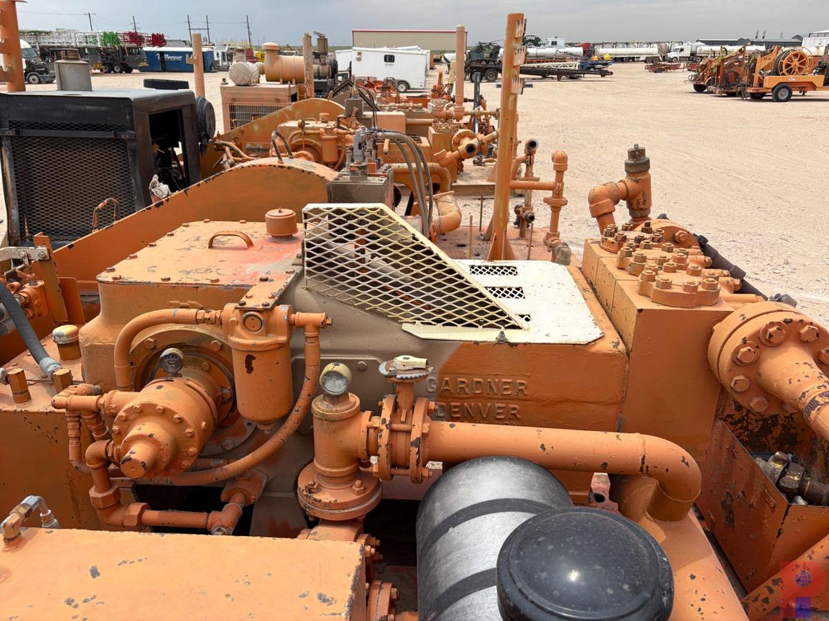 Used GARDNER DENVER TEE TRIPLEX PUMP UNIT, SKIDDED