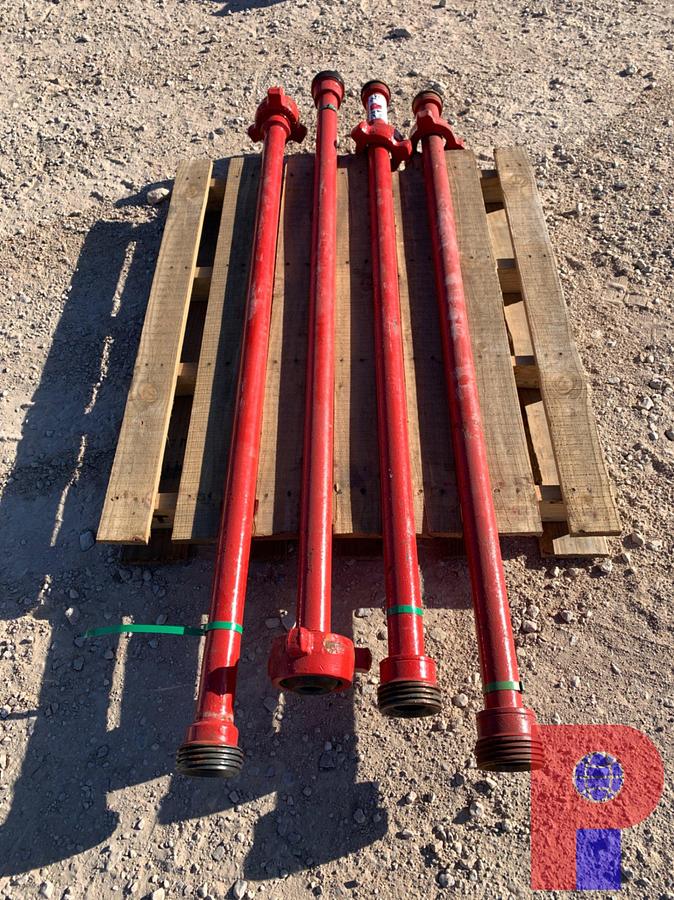 Used (4) 2” FIG 1502 15K WP 6’ FLOW IRON