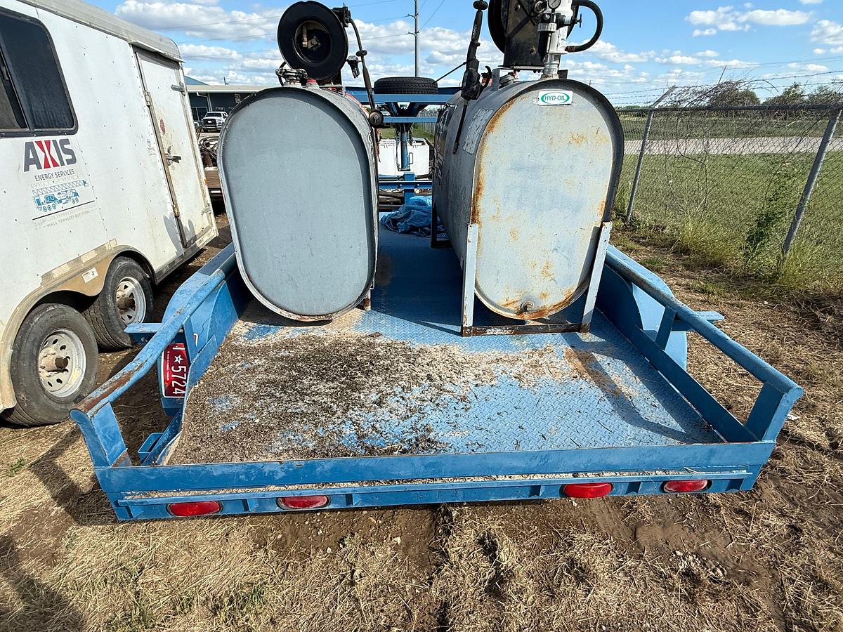Used 2009 PARKER TRAILERS 12’ X 82” T/A FLATBED GOOSENECK TRAILER