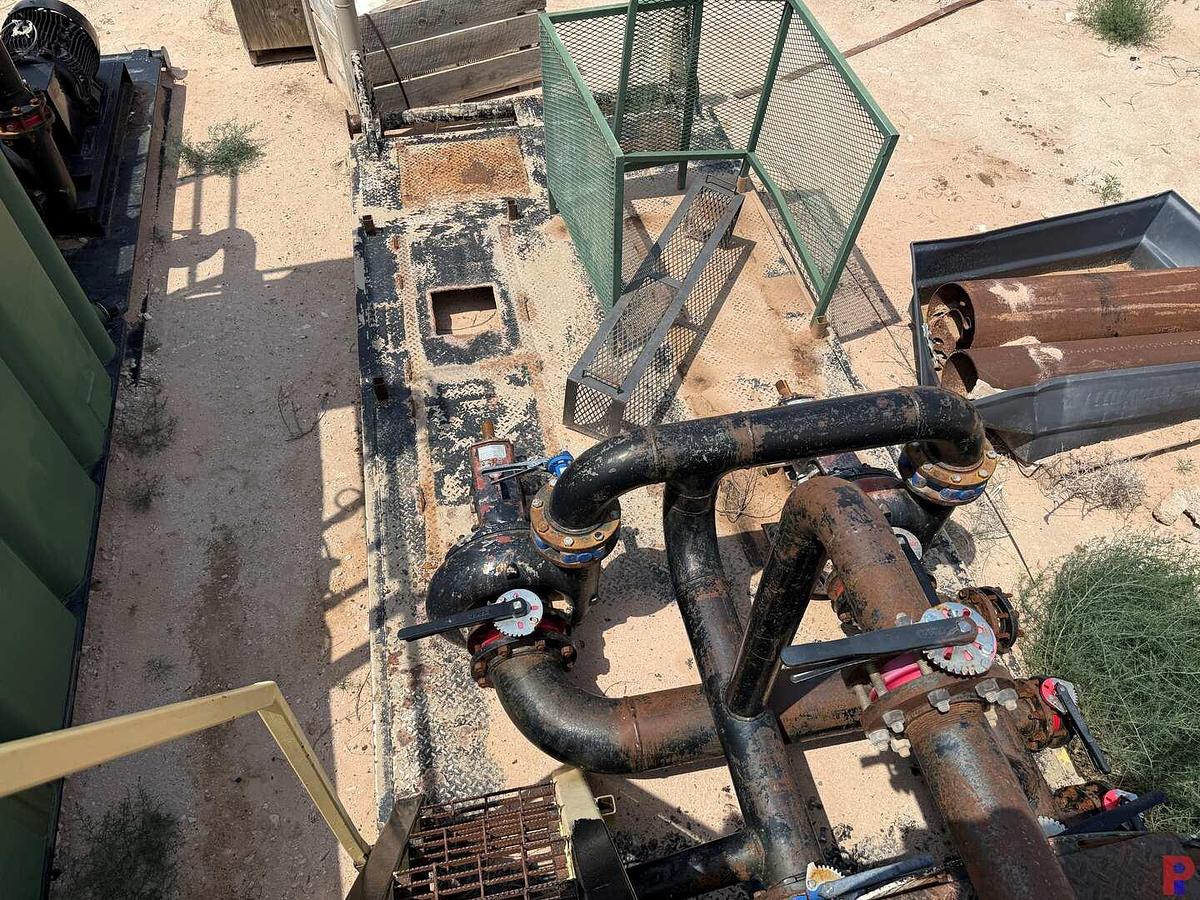 Used 17’L X 7.5’W X 5’H  SGL. COMPARTMENT 90 BBL MIXING TANK