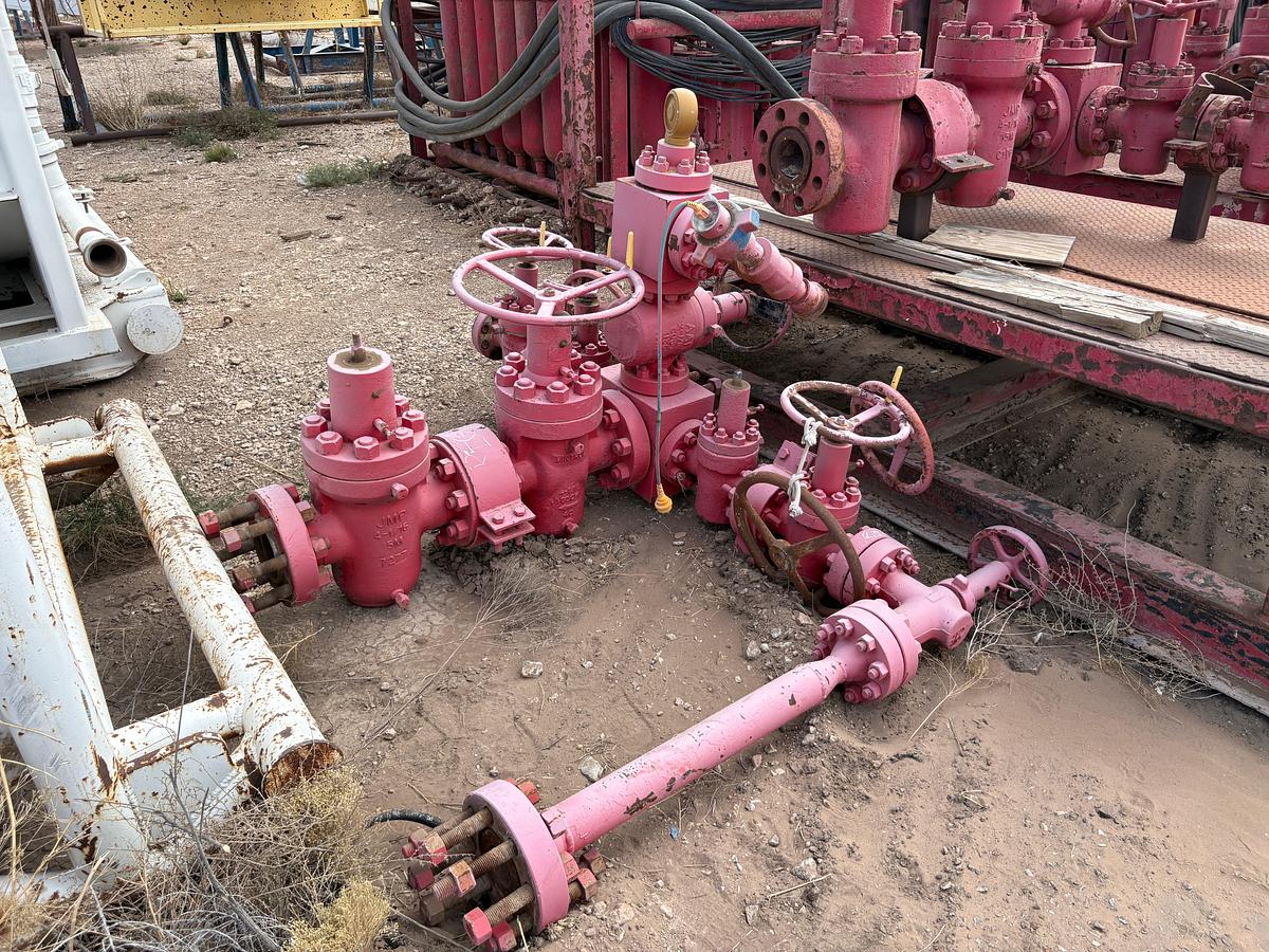 Used 5k choke manifold w/ transport skid