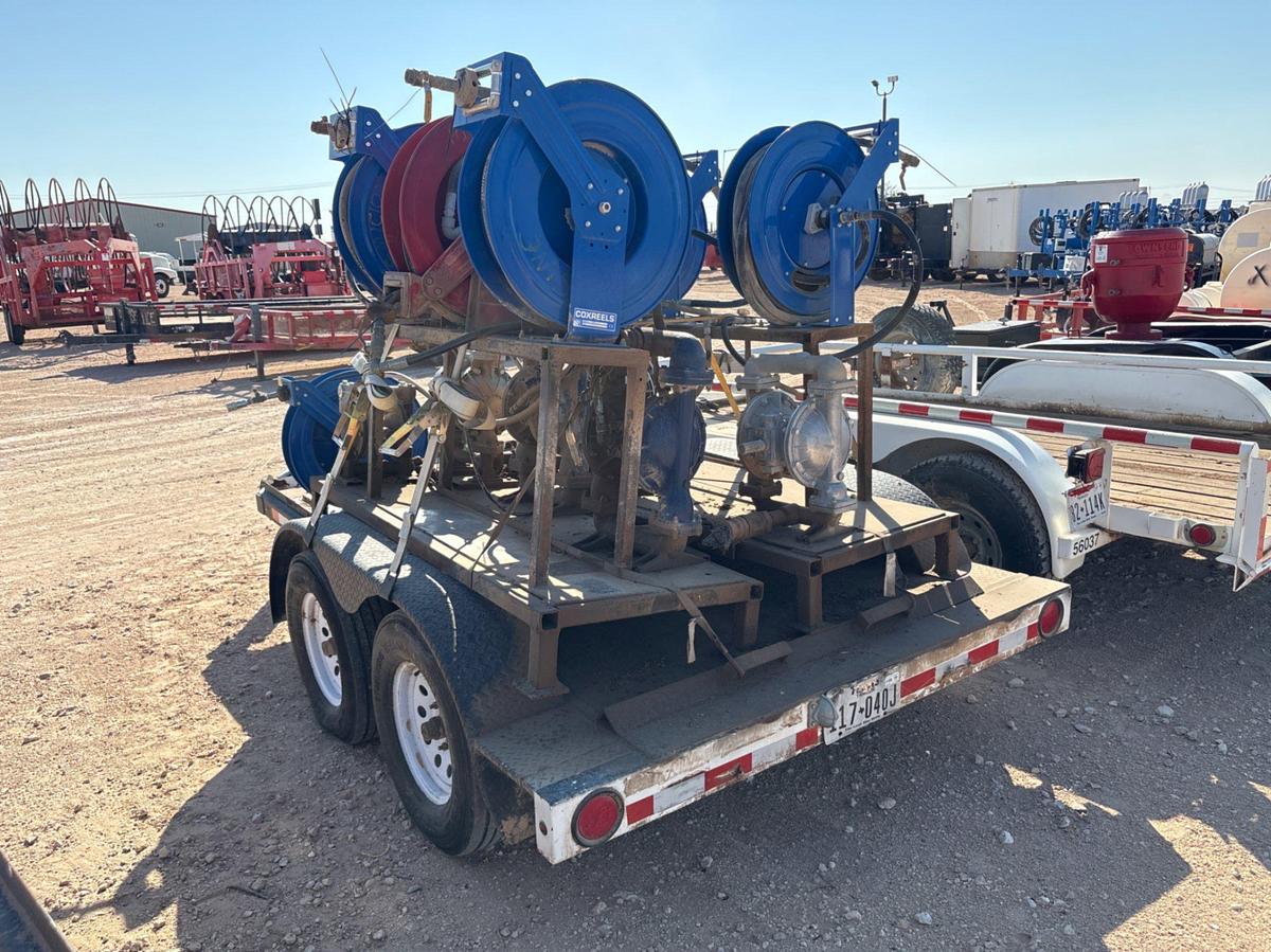 Used 2014 VALLEY 10.5’ X 4.5’ T/A BUMPER PULL GREASE PUMP TRAILER